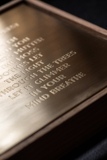 Studio W. Editions &mdash; engraved brass plate